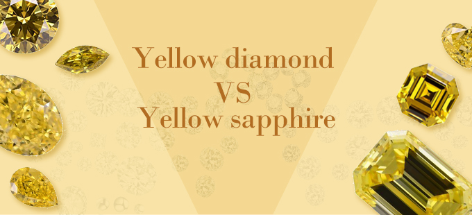 Difference between yellow sapphire and yellow diamond