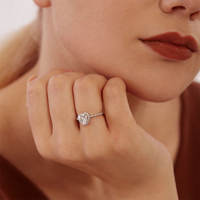 amazing halo engagement ring setting