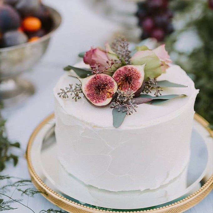One-Tier wedding cake