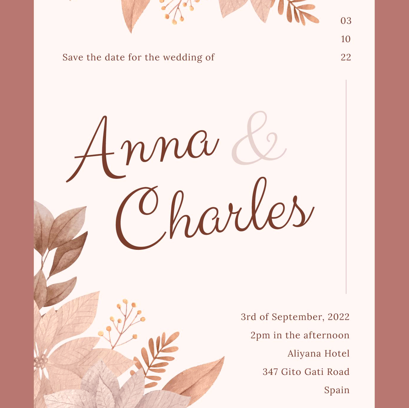 Virtual Wedding Invitation