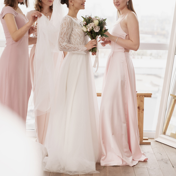 bridesmaids with bride 3