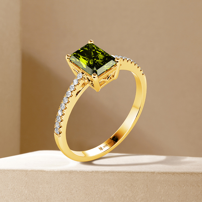 emerald-cut engagement ring