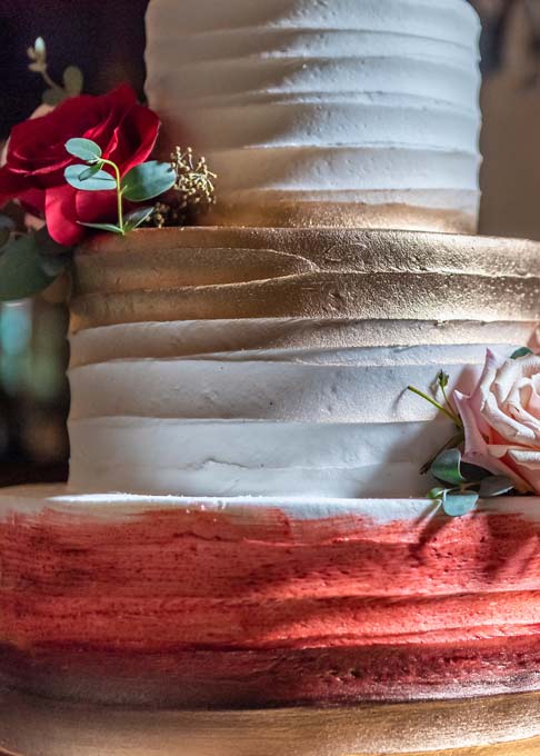 modern wedding cake