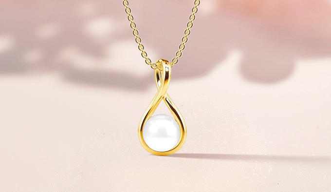 pearl pendant necklace-mother's day gift