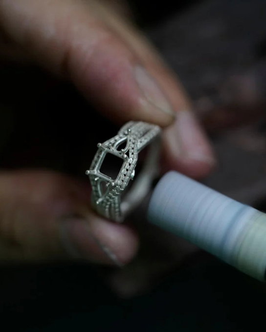 pre-polishment of ring-making process