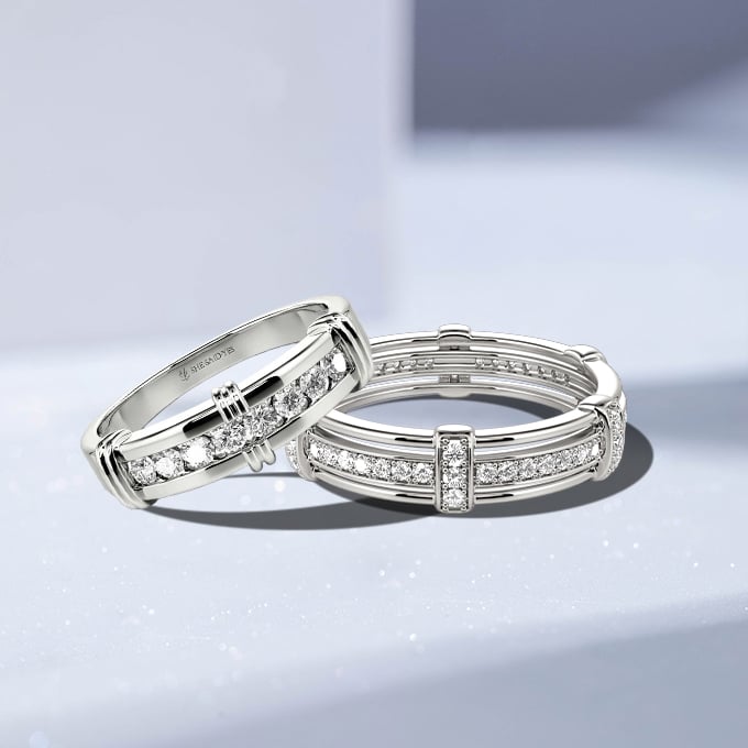 stylish couple rings