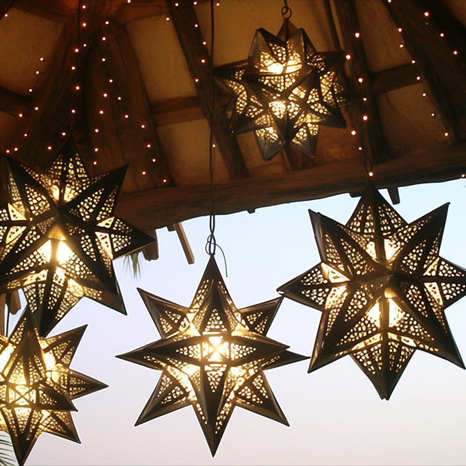 Mexican-tin-star-lanterns