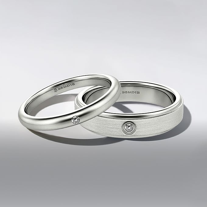 classic couple rings