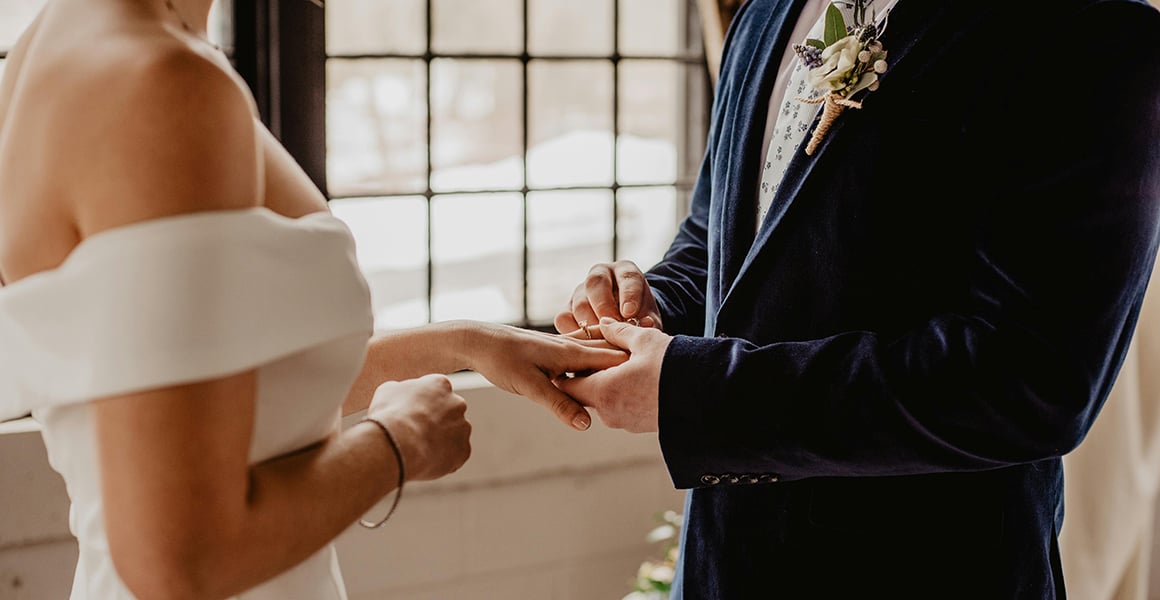 American wedding ceremony