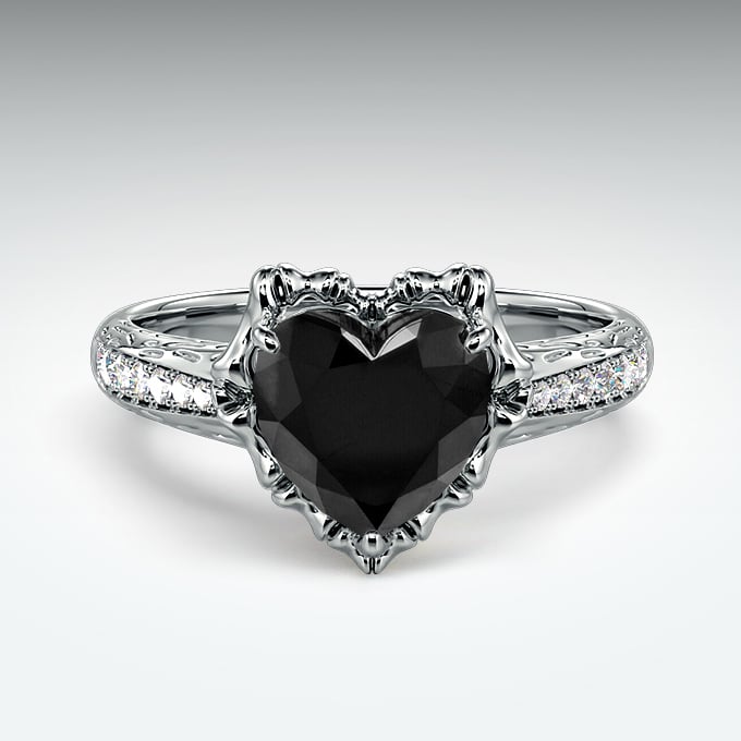 unique engagement rings: gothic-inspired ring