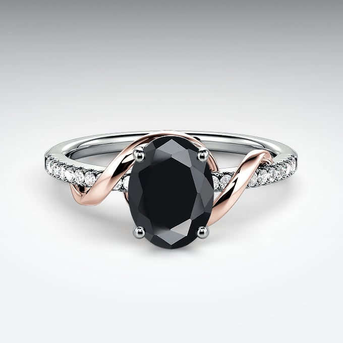 onyx engagement ring