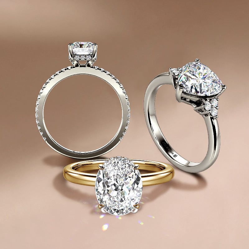 moissanite engagement rings