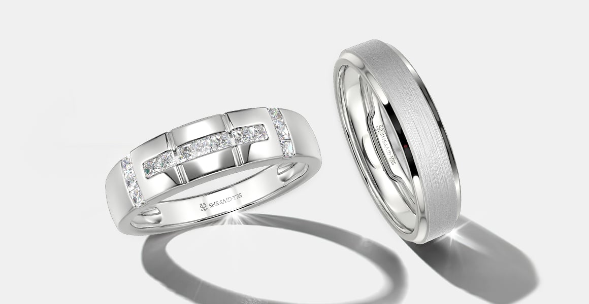 men's platinum wedding bands