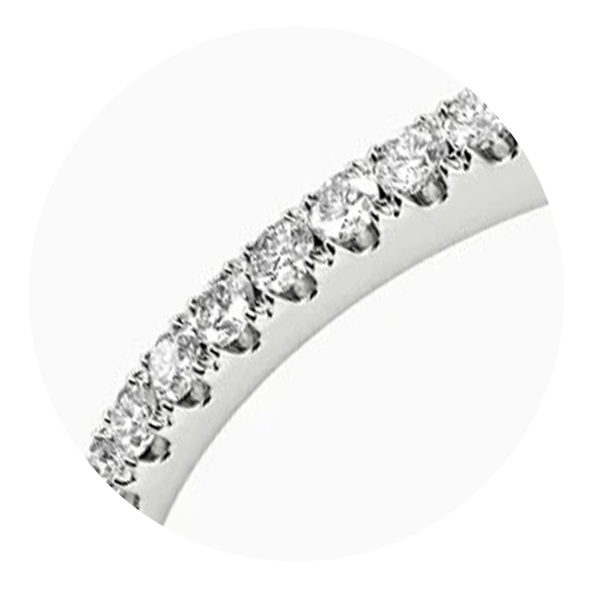 u-cut pave setting