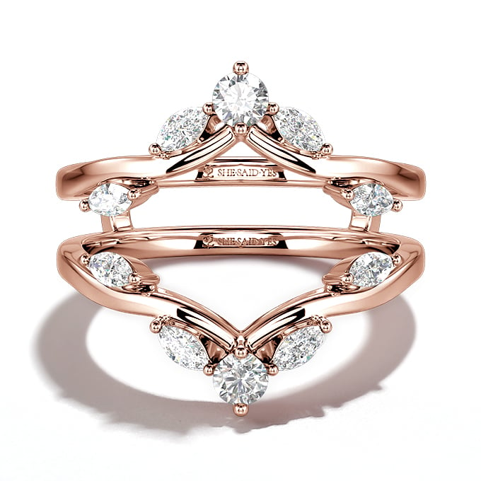 chevron-shaped ring enhancer