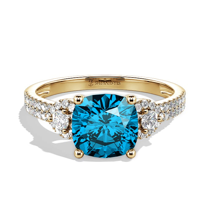 blue topaz engagement ring