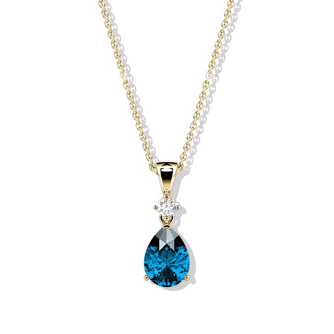 blue topaz necklace