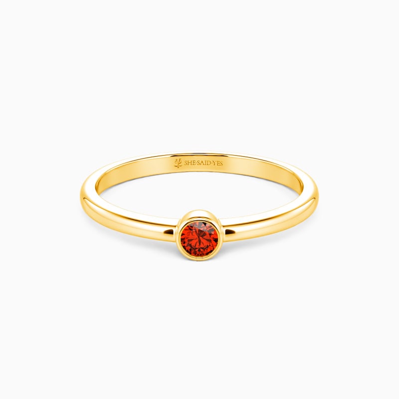 garnet jewelry—stackable ring