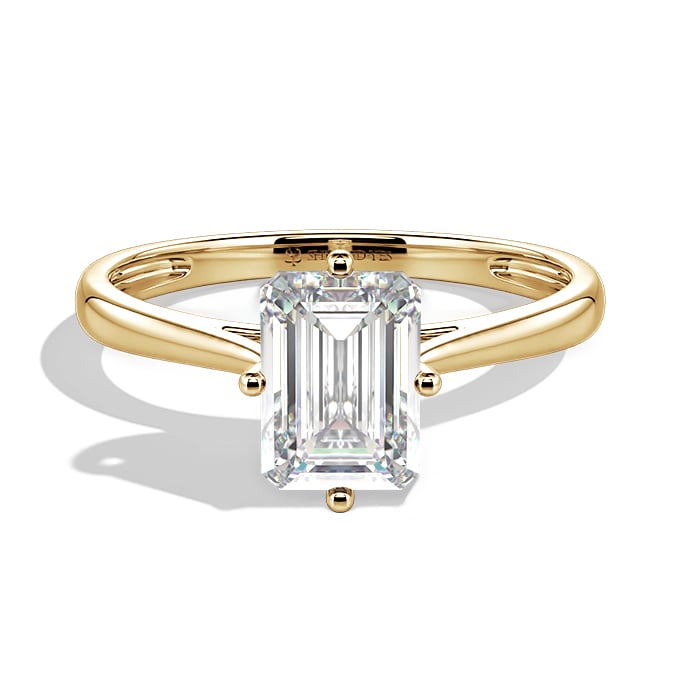 emerald-cut solitaire ring