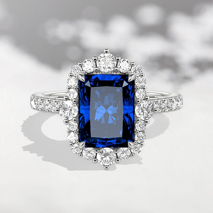 engagement ring trends: colored gemstones