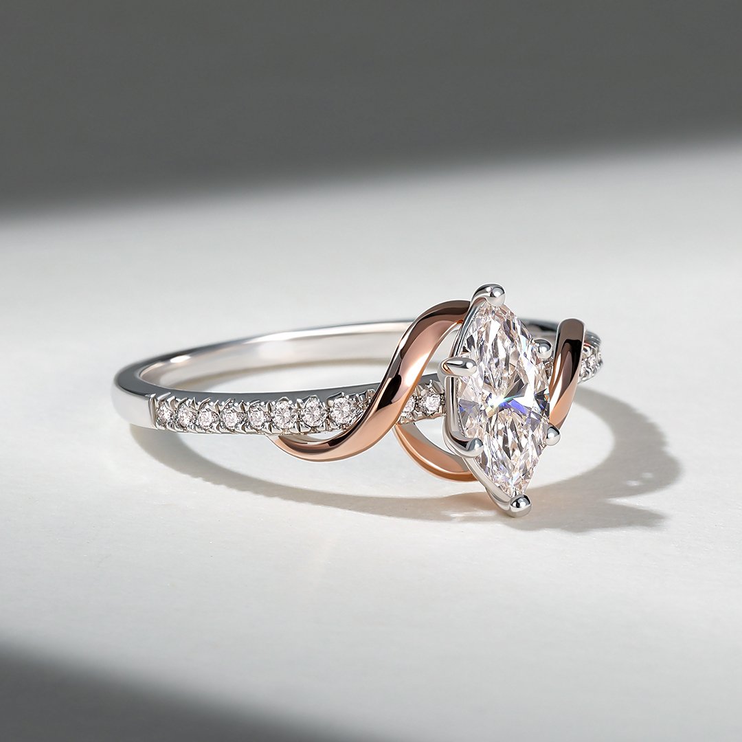 marquise-cut engagement ring from SHE.SAID.YES Jewelry