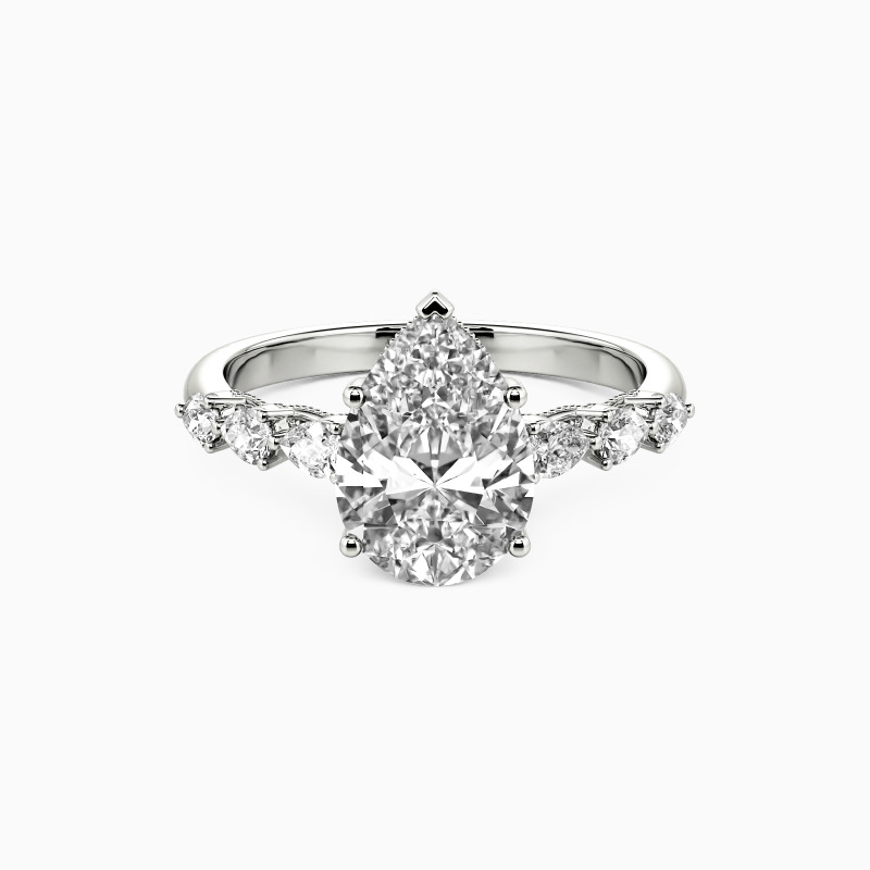 pear-cut engagement ring
