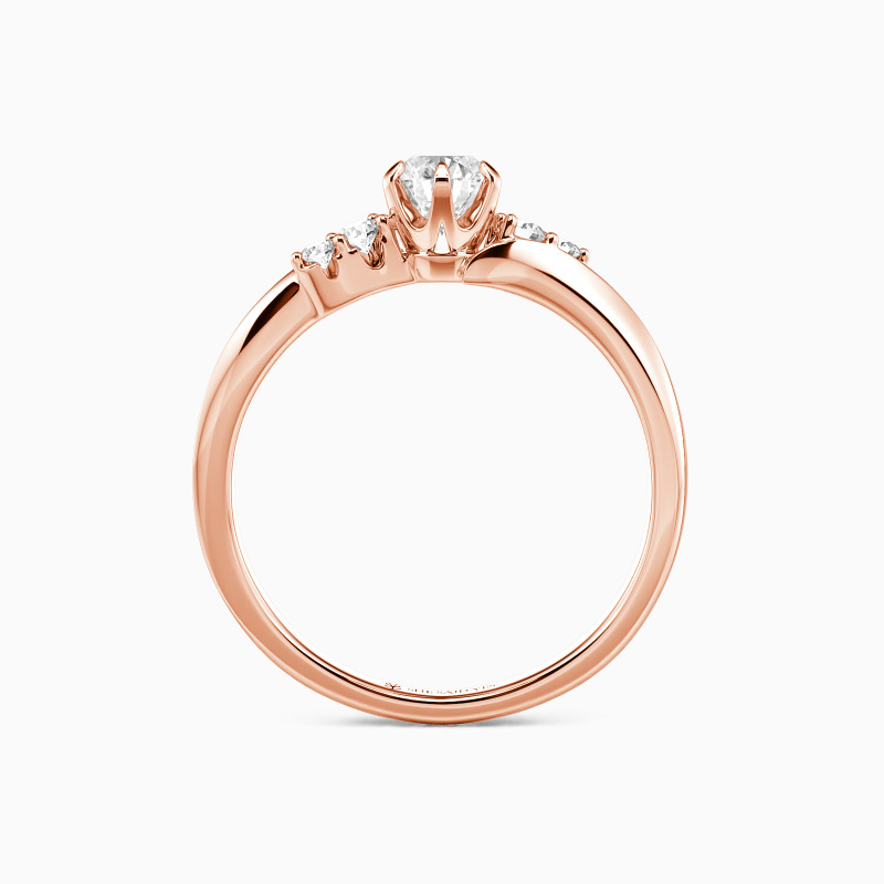 side-stone engagement ring