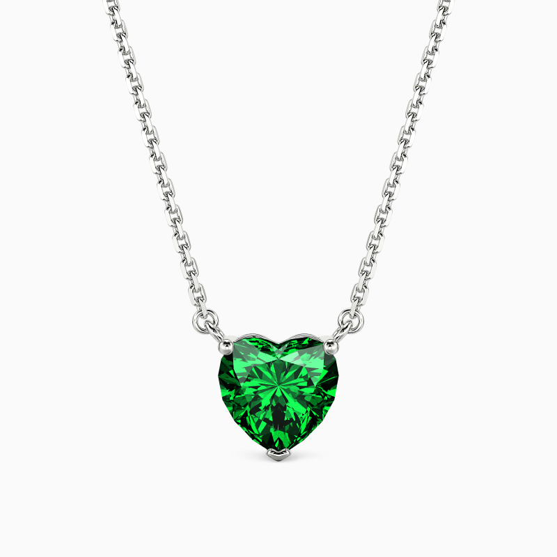 heart-cut solitaire necklace