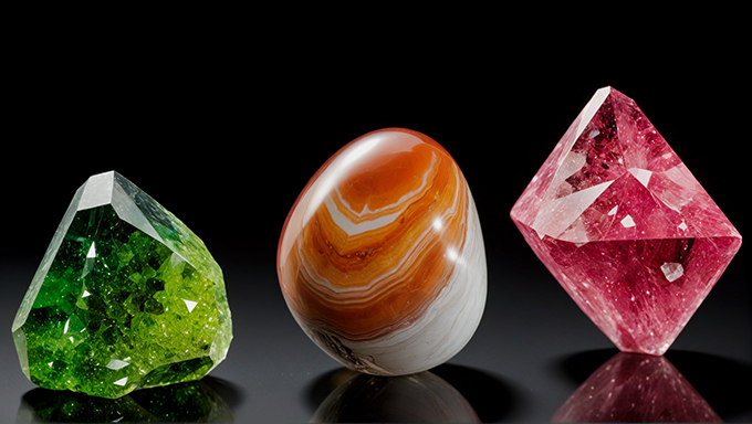 August's birthstones: peridot, sardonyx, spinel