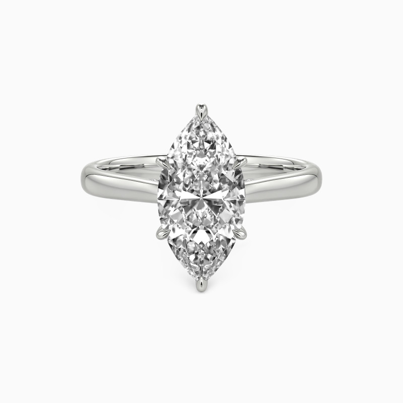 marquise-cut platinum engagement ring
