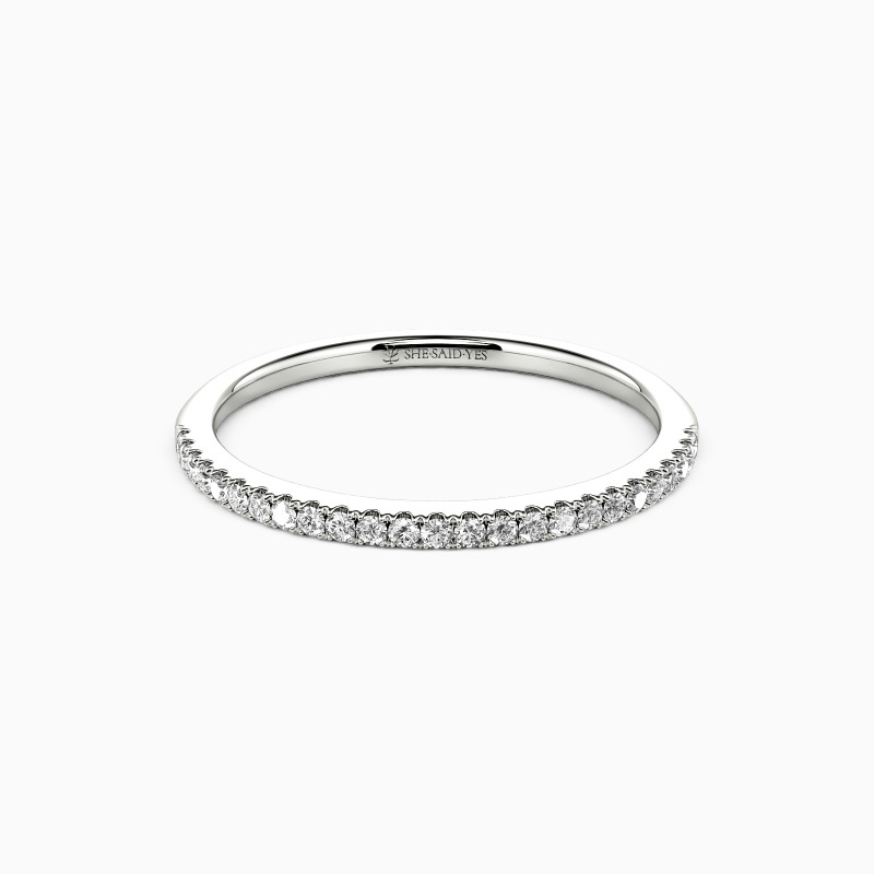 pavé  wedding band