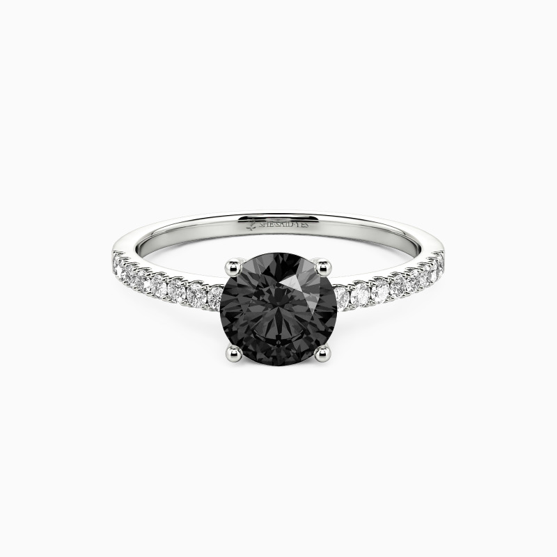 onyx engagement ring