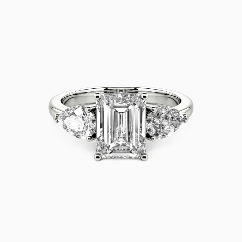 three-stone engagement ring