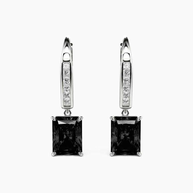 July Birthstone Jewelry: Onyx Drop Earrings 