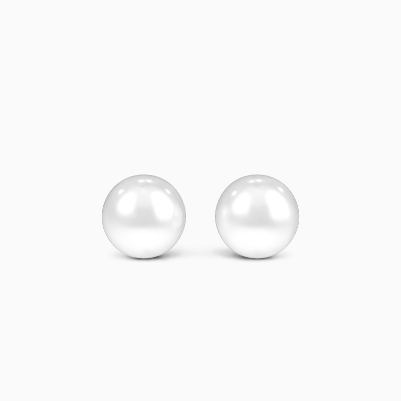 classic pearl stud earrings