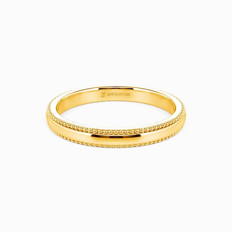 plain metal wedding band