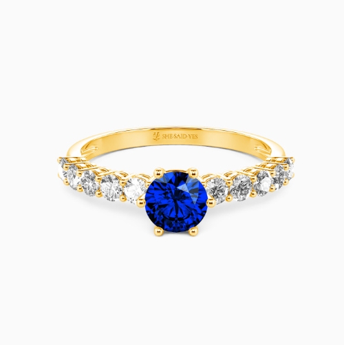 Birthstone trio ring (his, hers & wedding month)