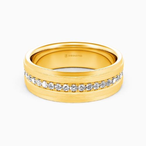 Matte Brushed Men's Wedding Ring