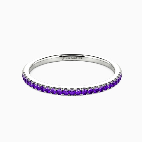 1.6mm stackable birthstone rings