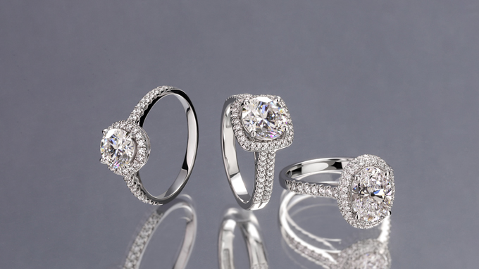 classic halo rings