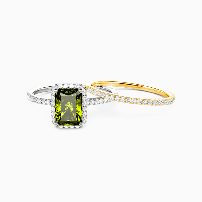 2-piece peridot bridal set