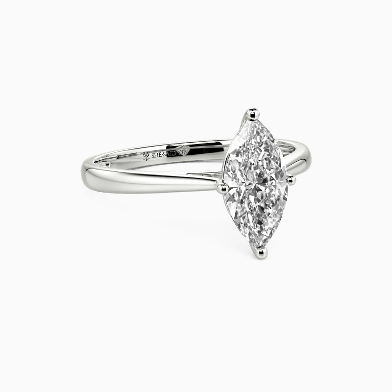 1ct marquise solitaire engagement ring