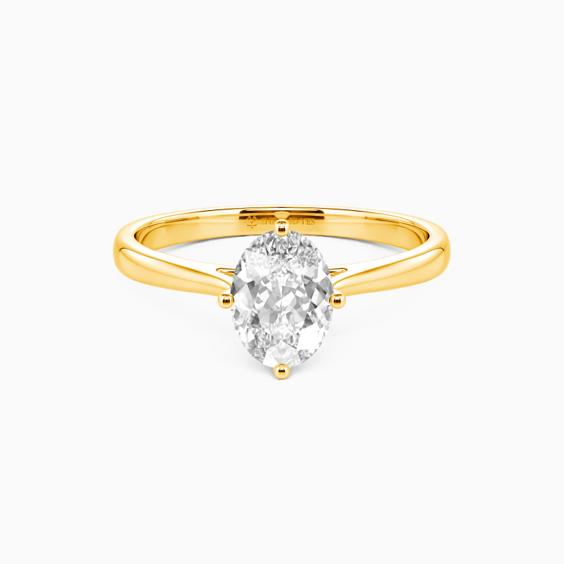 oval-cut solitaire ring