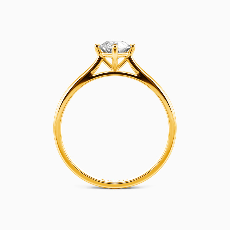 0.5ct oval solitaire ring
