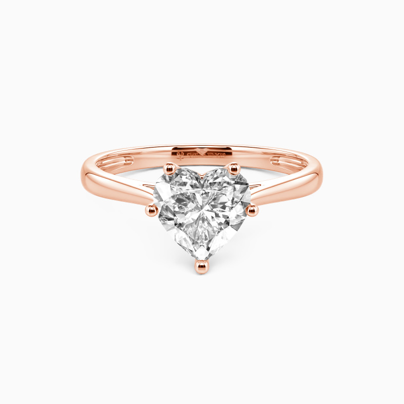 heart-cut solitaire engagement ring