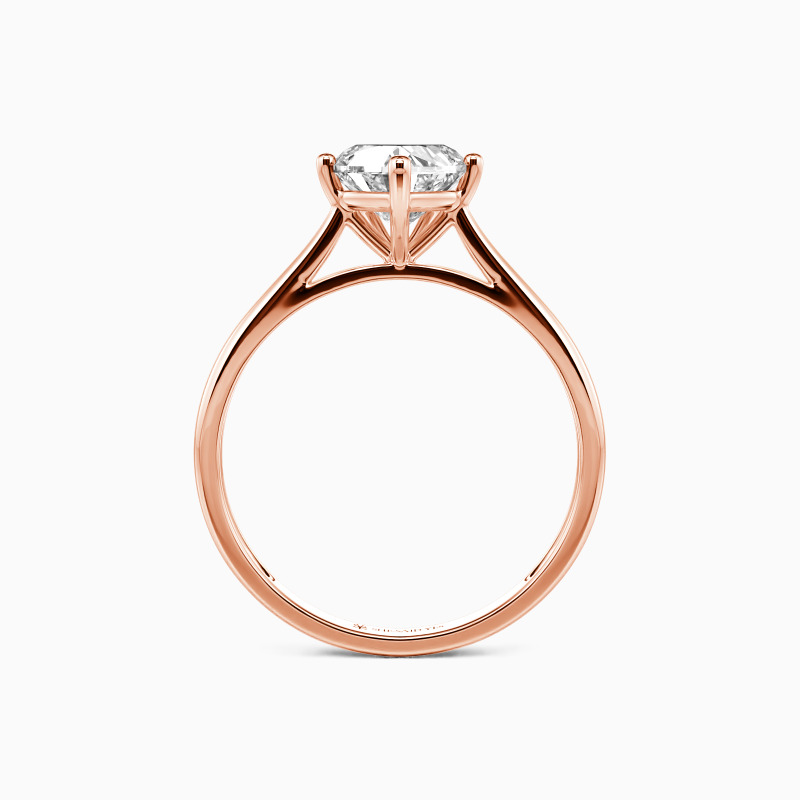 heart-cut solitaire ring