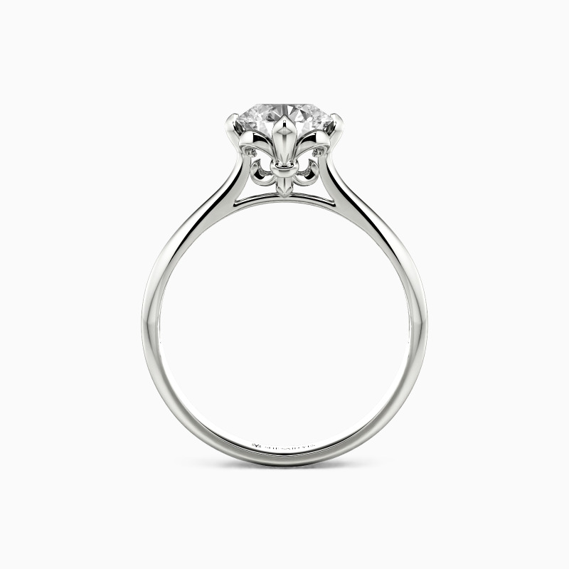 iris-inspired engagement ring