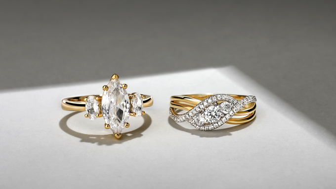 three-stone rings