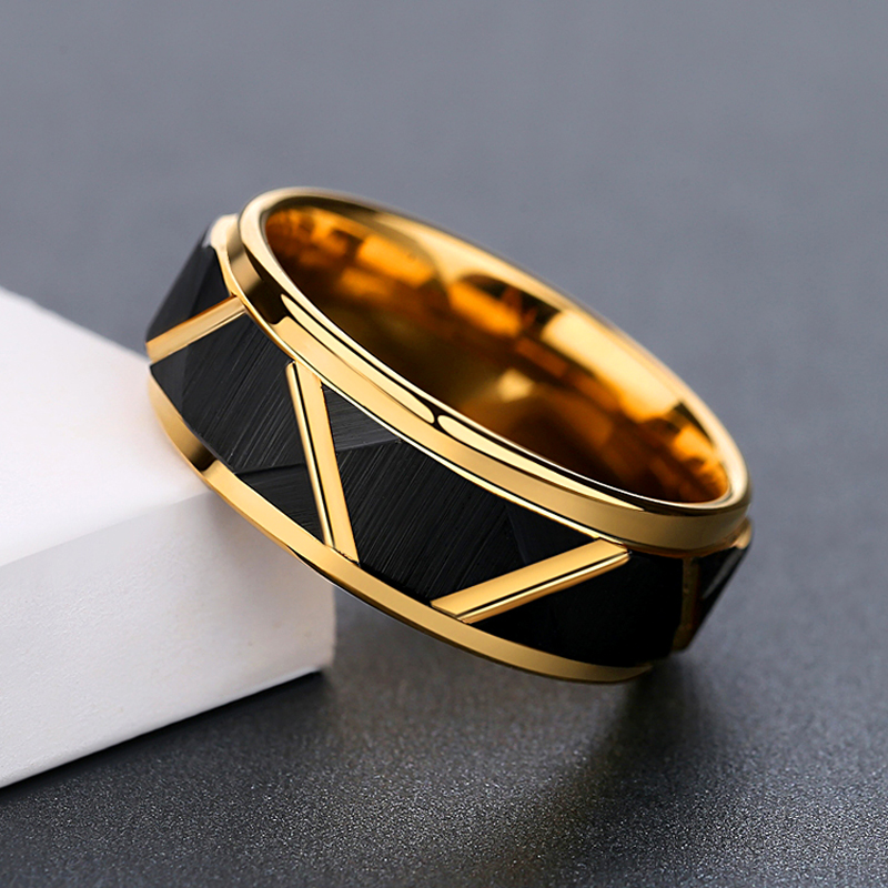 8mm Tungsten Carbide Men's Wedding Ring