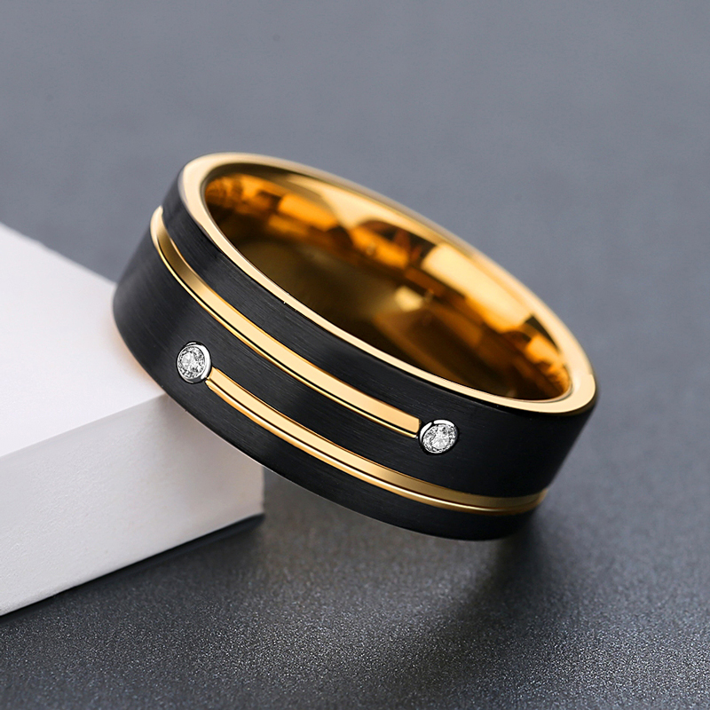 8mm Tungsten Carbide Men's Wedding Ring